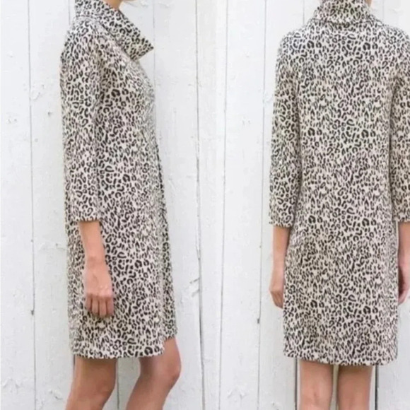 Made In Italy Animal Print Midi Dress Tunic - Picture 2 of 12